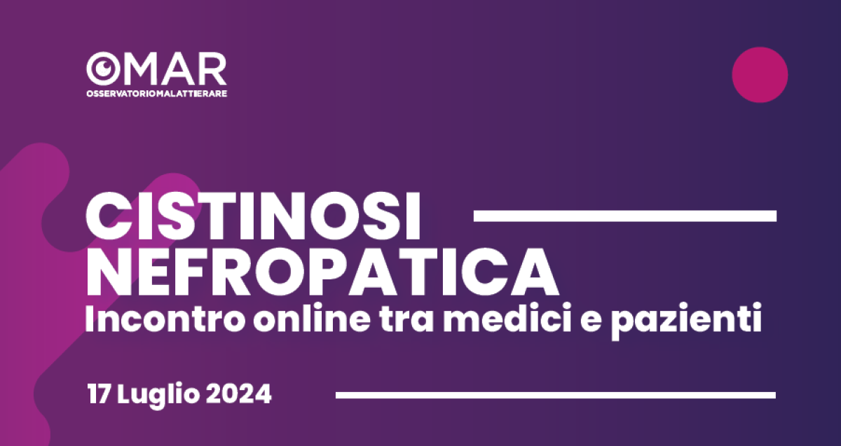 Cistinosi nefropatica: incontro online tra medici e pazienti